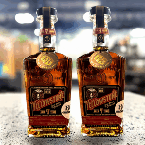 2 PACK - Yellowstone Kentucky Straight Bleu Single Barrel 119 Proof Bourbon Whiskey 750 ml