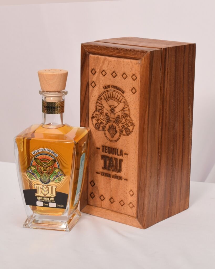 TAU XA Tequila Wooden Case Gift Set – Premium Presentation